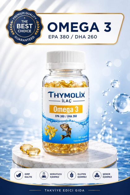Omega 3 Epa 380 / Dha 260 - 90 Softgel Capsules Food Supplement