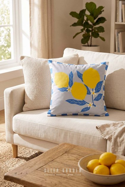 Limon Design Decorative Throw Pillow Cover | Modern Home Decor 43X43