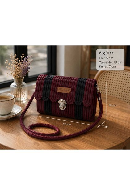 Lavanta Model Crossbody Jute Straw Cord Handcrafted Shoulder Bag