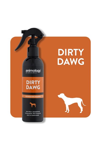 Dirty Dawg بخاخ شامبو لتنظيف وإزالة روائح الكلاب بدون شطف – 250 مل
