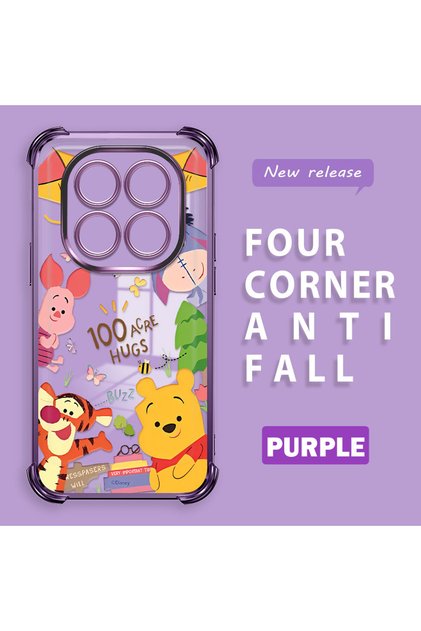 Redmi Note 14 Pro 4g Compatible Transparent Back Four Corners Reinforced Impact Protection Silicone Case