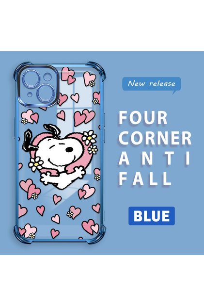 iPhone 14 Plus Compatible Transparent Back Four Corners Reinforced Impact Protection Silicone Case