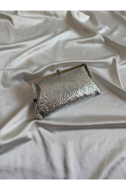 Venom Model Wedding Engagement Evening Dress Bag Silver