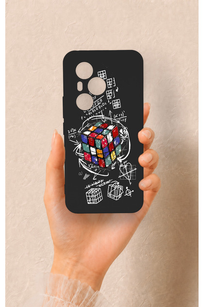 Honor 400 Pro Compatible Rubik's Cube Patterned Silicone Case