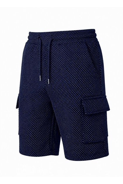 Rain Pattern Cargo Pocket Unisex Comfortable Fit Shorts