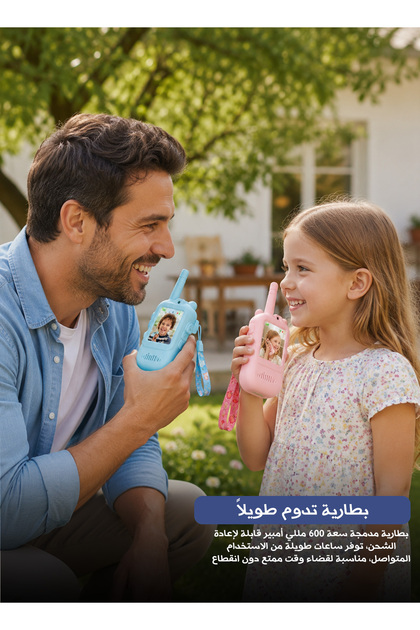 Kids Video Walkie Talkie with Camera – 2” Screen, Long Range & Rechargeable Design 🎤📸✨