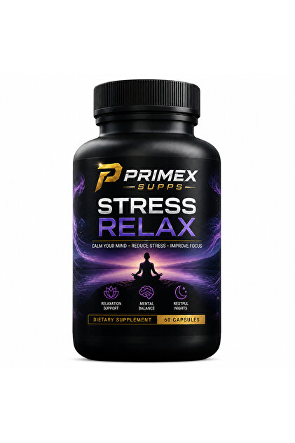 Stress Relax - Calm, Passionflower, Rhodiola, L-Theanine