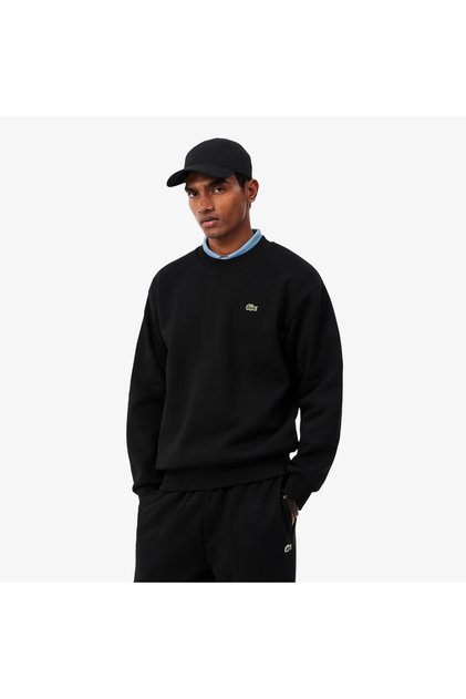 Erkek Classic Fit Bisiklet Yaka Siyah Sweatshirt