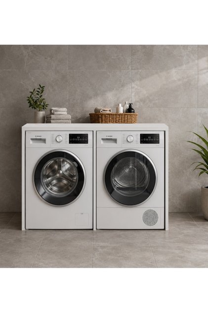Amalfi 2 li çamaşır & kurutma makinası dolabı