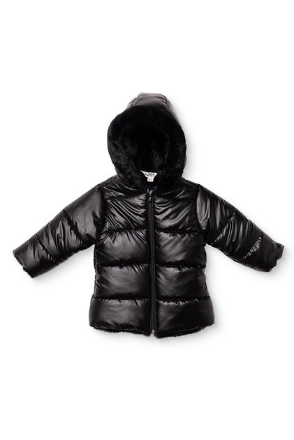 Kız Bebek Mont Fermuarlı Kapüşonlu Long Sleeve