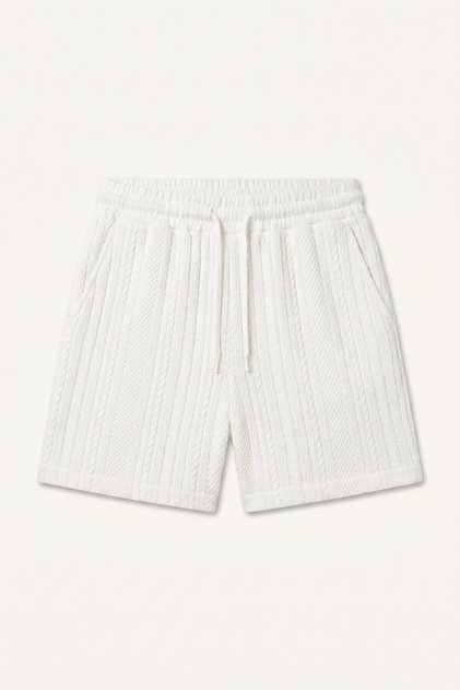 Knitted Textured Relax Fit Bermuda Shorts I3857Ax26Au