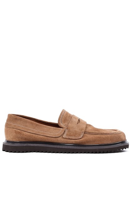 - Tan Suede Laceless Men's Casual Shoes 666-5914666-5914