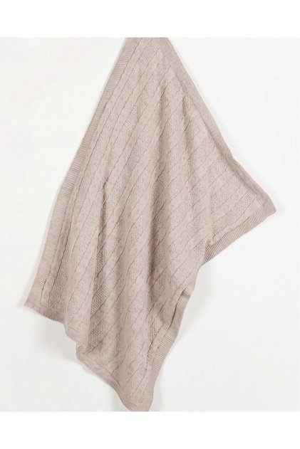 90X90 cm Winter Welsoft Knitwear Chain Patterned Baby Blanket L Breathable Structure R2799