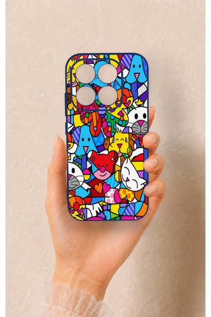 Mi 17 5g Compatible Britto Garden Patterned Silicone Case