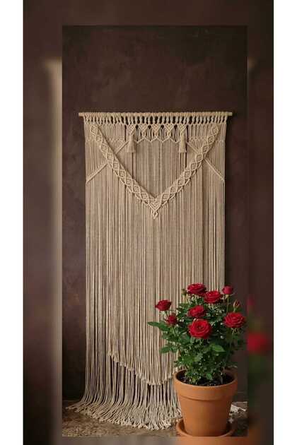 Macrame curtain