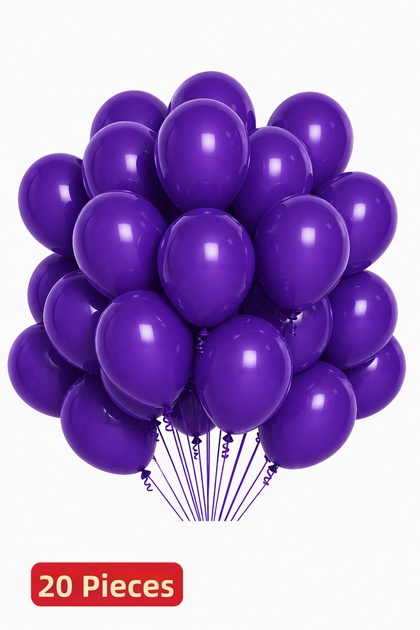 20 Purple Balloons | Dark Purple Balloon | Party Balloon | Birthday Balloons
