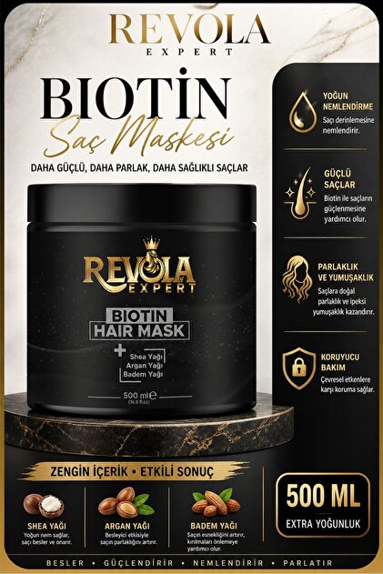 REVOLA EXPERT Biotin Keratin Içerikli Yoğun Bakım Saç Maskesi