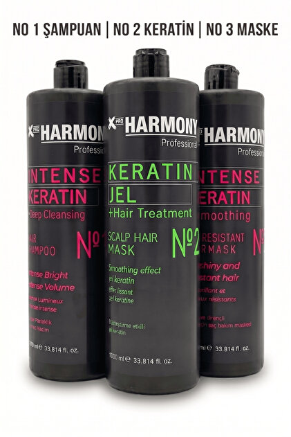 X Pro Harmony X-Pro Harmony 3'lü Keratin Uygulama Seti 1000 ml
