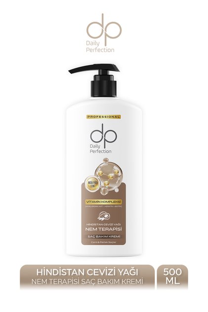 Organic Coconut Oil Professional Keratin Biotin Hair Care Cream 500 Ml