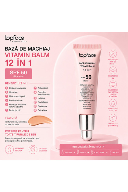 Bază de machiaj 12 în 1 cu vitamine