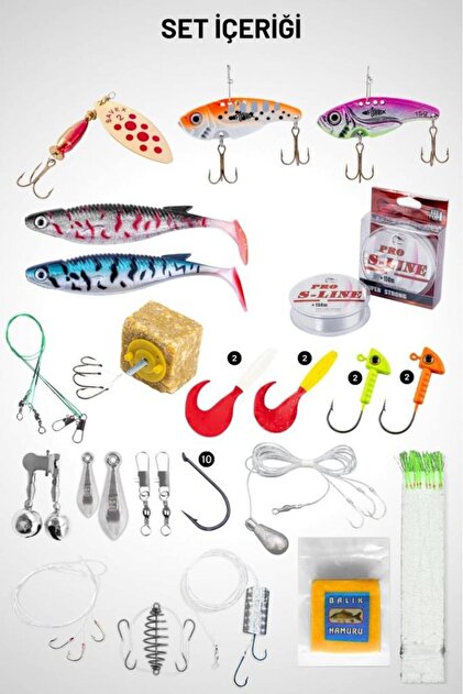 fontaine deck セット Fishack Spin At-Çek Deniz ve Göl Profesyonel Olta Seti Takımı