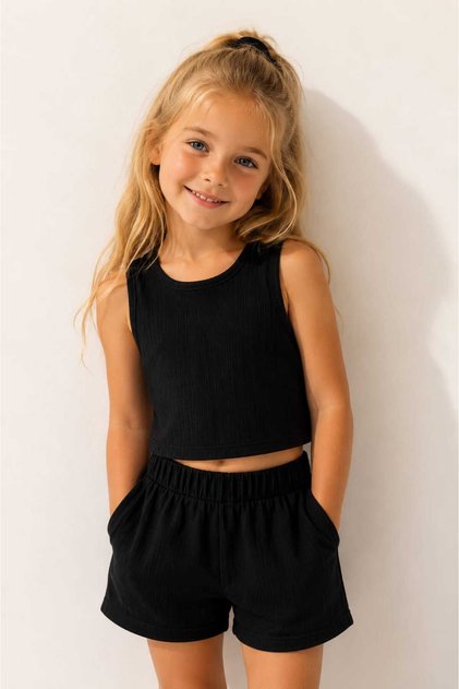Girl's Suit with Cool Shorts