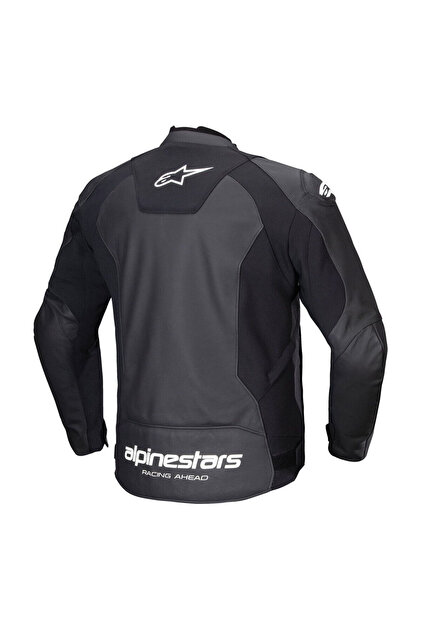 Alpinestars Faster V3 Air Korumalı Deri Motosiklet Montu Siyah