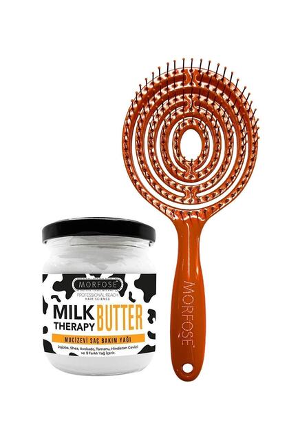 Morfose Oval Saç Fırçası Milk Therapy Butter Yağ Içeren Mucizevi