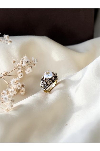 Authentic Design Ring with Zircon Stone