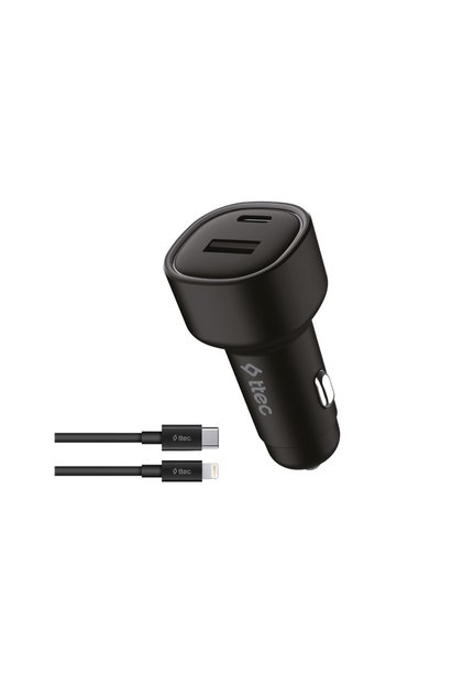 SmartCharger Duo PD 48W Araç Hızlı Şarj Aleti USB-C+USB-A - USB-C-Lightning Kablo 2CKP02LS