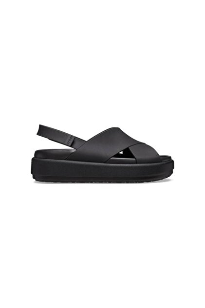 Crocs Brooklyn Luxe Cross Strap Kadın Siyah Terlik - 209407