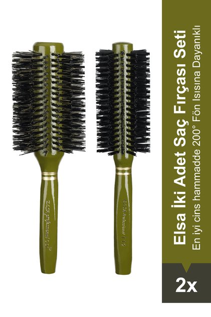 Professional 2-Pack Green Hair Brush