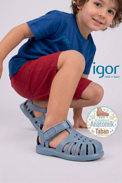 S10271 Tobby Solid Brand Unisex Baby & Kids Sandals Blue