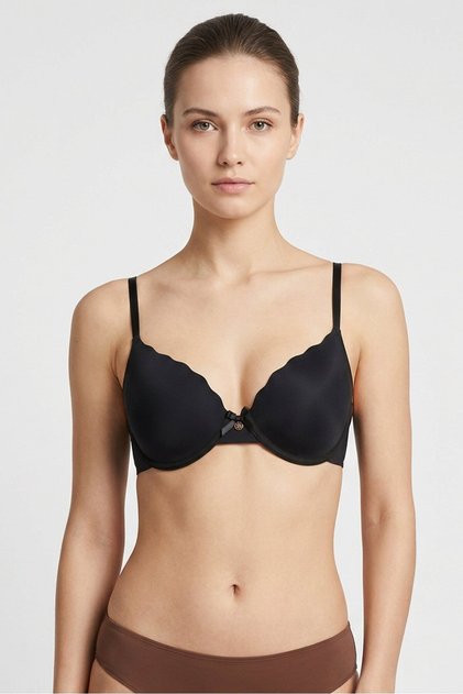 Women 3 Pieces Plain Underwired Push Up Bra, Multicolor