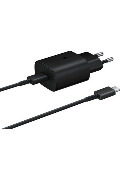 Incarcator Retea cu cablu USB Type-C EP-TA800B + DA705BBE, Quick Charge, 25W, 1 X USB Type-C, BULK, Negru