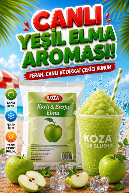 Koza Premium Selection Slush Makinesi Tozu Karlı Buzlu Buzlaş Ice