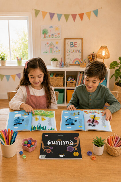 TÜZDER Yayınları ART CRAFT El Becerileri Seti 4-8 Yaş | 5 Kitap
