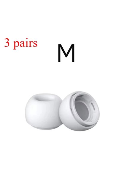 M 3pairs 4 Pairs Liquid Silicone Ear Tips for Airpods Pro 1 2 Noise Reduction Pad Earplugs Ear Caps