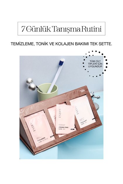 7-Day Daily Routine - Makeup Removal, Tonic, Collagen Wipes
