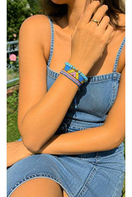 Miyuki Night Triple Bracelet