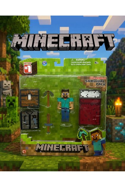 Minecraft Player Survival Pack figür