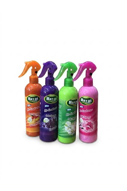 Hayat Oda Spreyi 350 ml* 4 Adet Mango&Kavun+Lavanta+Çiçek Bahçesi+Bahar