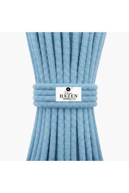 Cord Rope Cotton 6-7 mm 20-25 Meters Half kg Rope - Baby Blue