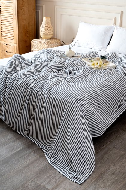 Koza Home Parlin İndigo Tek Kişilik Pike 150X220 2610 - Fiyatı