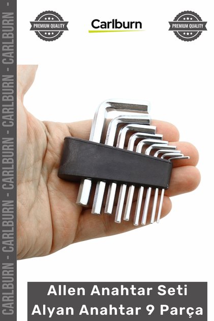 # Allen L Type Chrome Vanadium Durable Hand Tools Allen Key Set Allen Key 9 Pieces