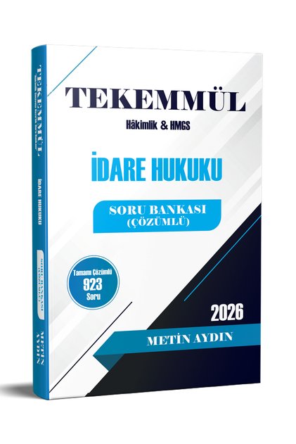 Tekemmül İdare Hukuku Soru Bankası Metin Aydın