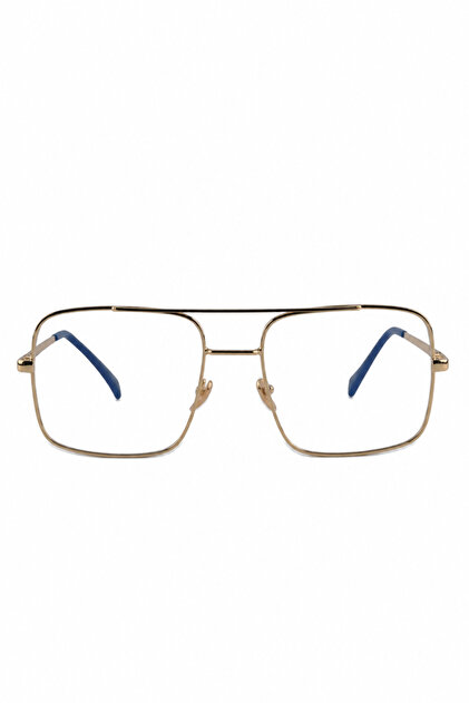 gözx Reynmen Model Şeffaf Cam Gold Çerçeveli Uv400 Korumalı Pilot