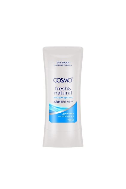 COSMO Fresh & Natural Antiperspirant Stick for Women – 75g | 48-Hour Odor Protection, Alcohol-Free, Gentle on Skin