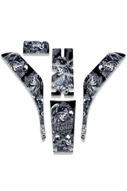 SYM JET X UYUMLU TANK PAD SET GRİ TASARIM