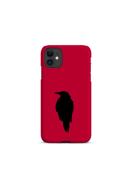 iPhone 11 Compatible Crow Design Phone Case